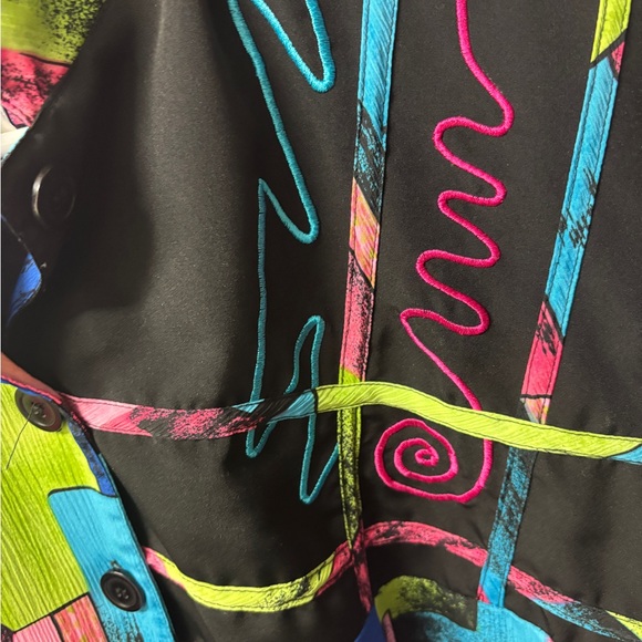 Vintage art to wear retro 80’s bomber Jacket 12 - Picture 13 of 16